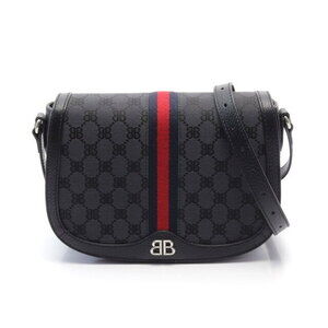 Balenciaga Gucci The Hacker Project Shoulder Bag leather black